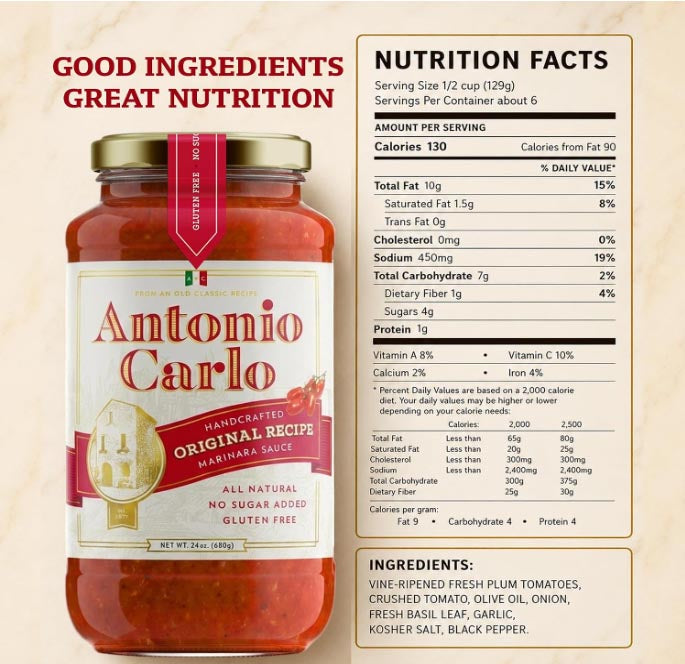 Original Handcrafted Marinara Sauce